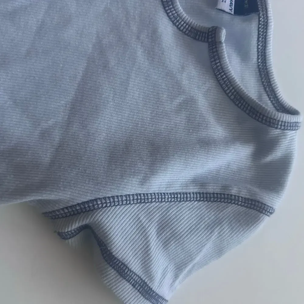 Old Navy Girls' Ribbed Fitted Short Sleeve T-Shirt